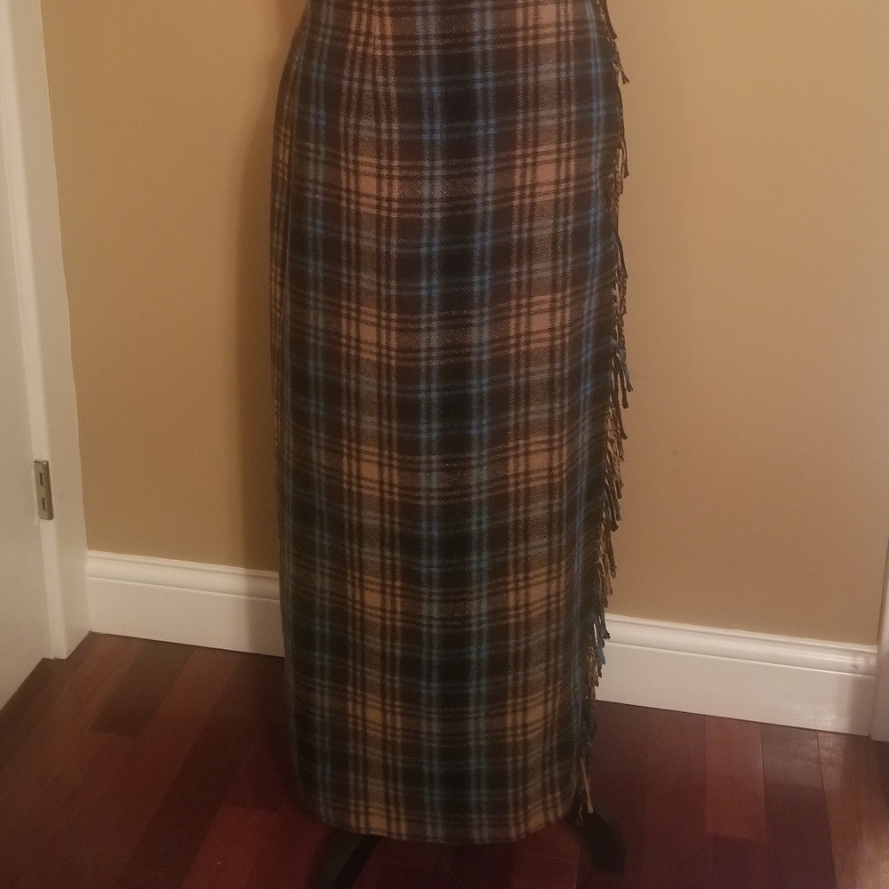 Cambridge Country plaid wrap skirt